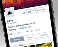 Twitter Revamps userprofiles for iPhone