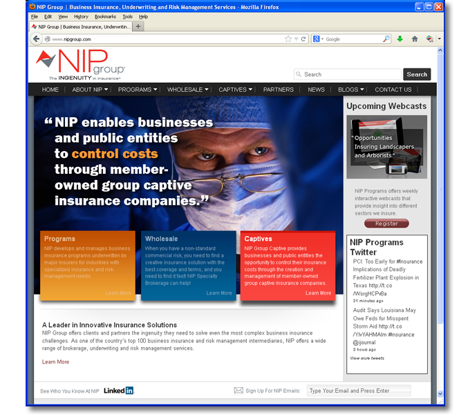 NIP Group Corporate Website